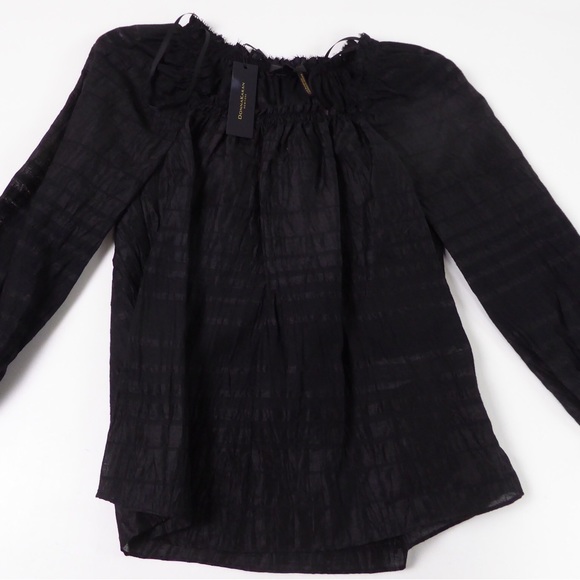 Donna Karan New York DKNY Summer Solstice Sheer Top NWT Linen / Cotton - Picture 2 of 10